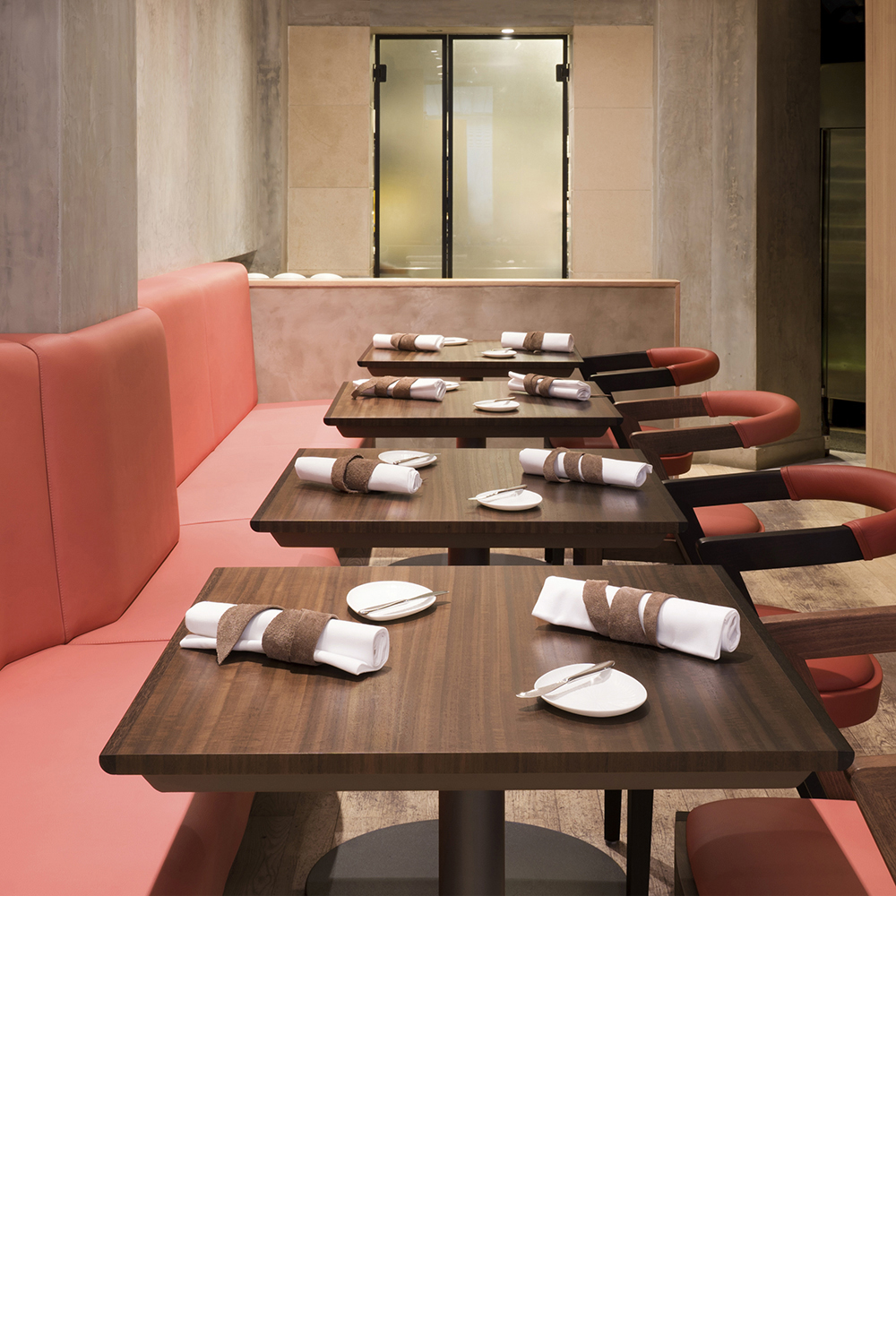 mobilier pour le restaurant Étude, Paris