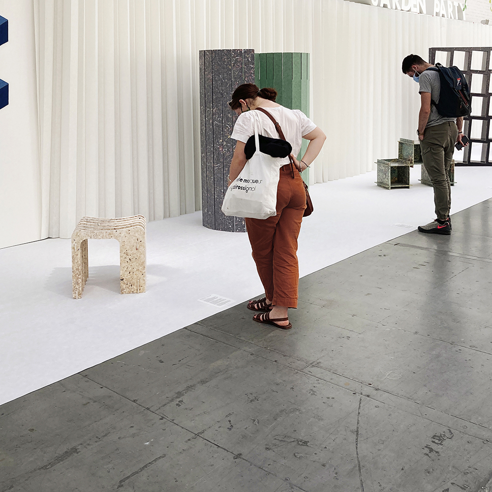 tabouret Inari, Procédés Chénel exposition SoDrop 2020