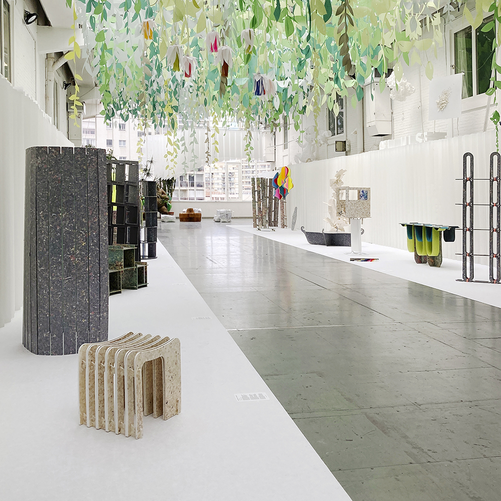 tabouret Inari, Procédés Chénel exposition SoDrop 2020