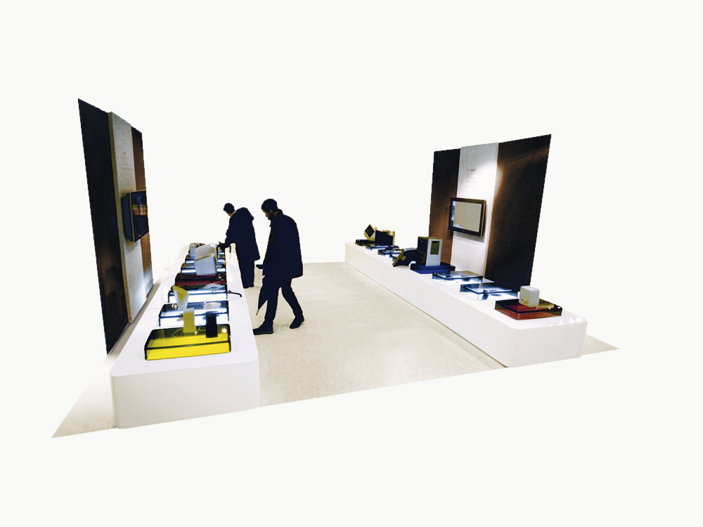 exhibition setting for Le Bon Marché, Paris
