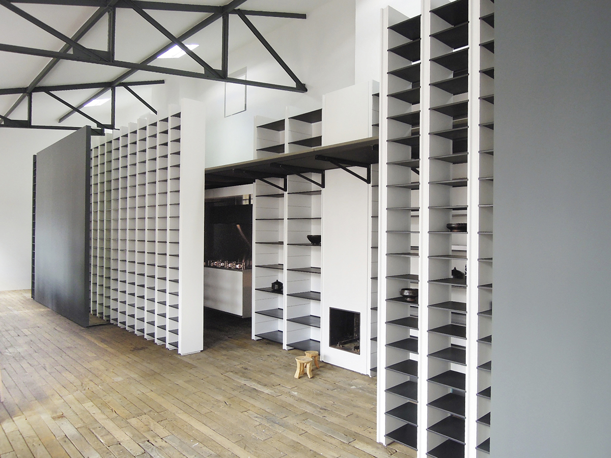interior design, système d'étagères